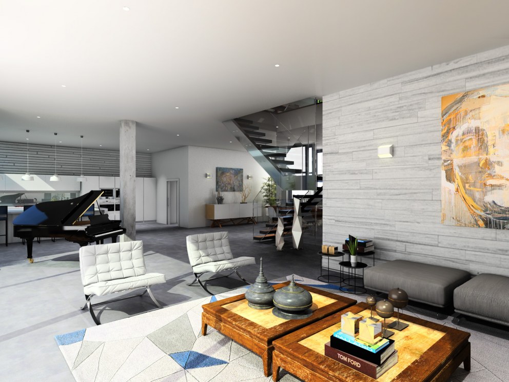 Glentham | Living Room area Contemporary Project - London | Interior Designers